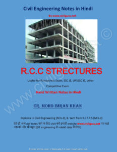Reinforced Cement Concrete Structures Notes pdf