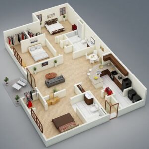 Layout Plan For House |2D Drawing |New Layout Plan