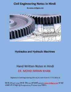 Hydraulics and Hydraulic Machines Notes Pdf