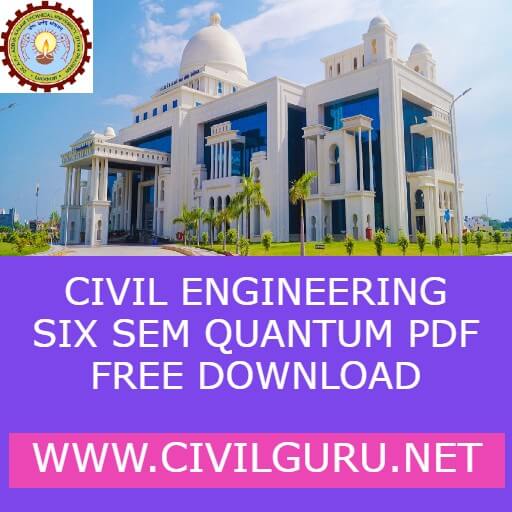 Civil Engineering Six Sem Quantum pdf