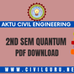 Civil Engineering 3rd Sem Quantum Pdf