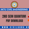 Civil Engineering 2nd sem quantum pdf