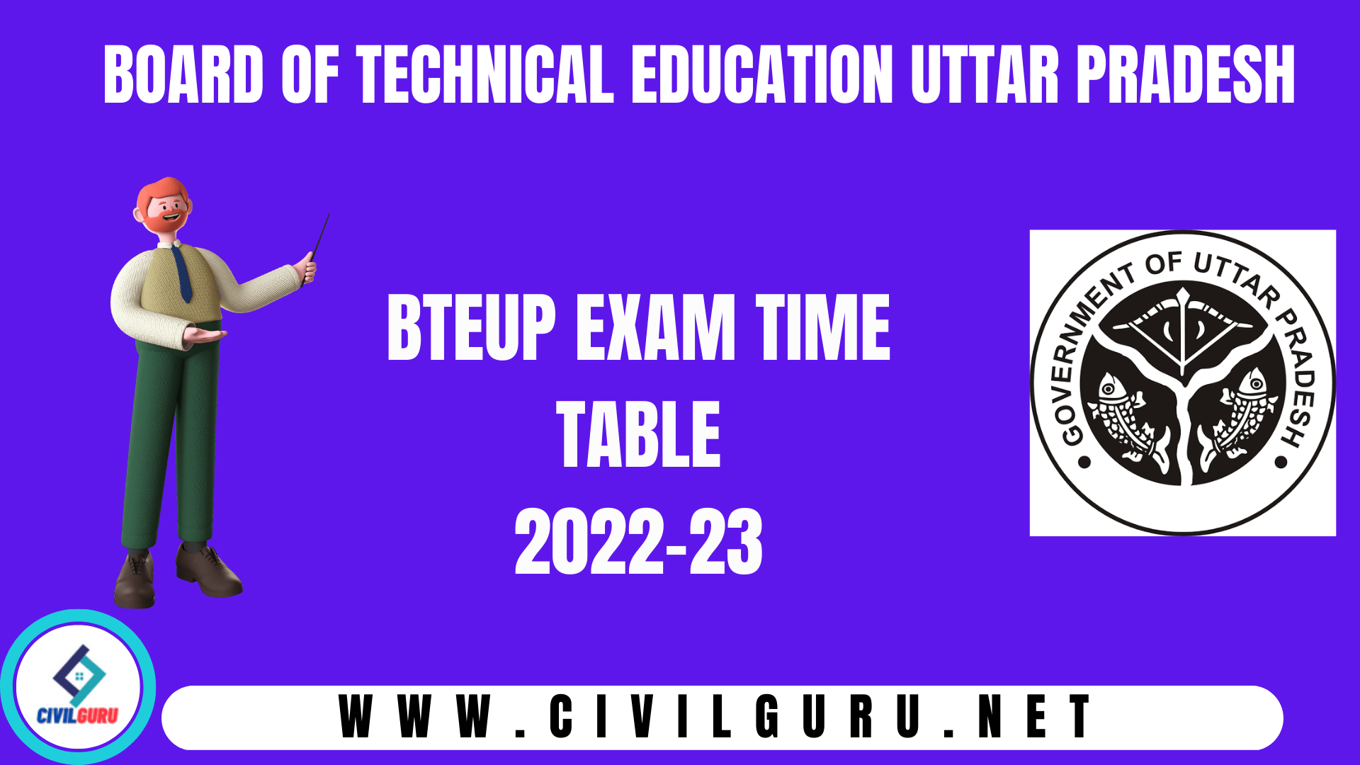 bteup exam time tables 2023